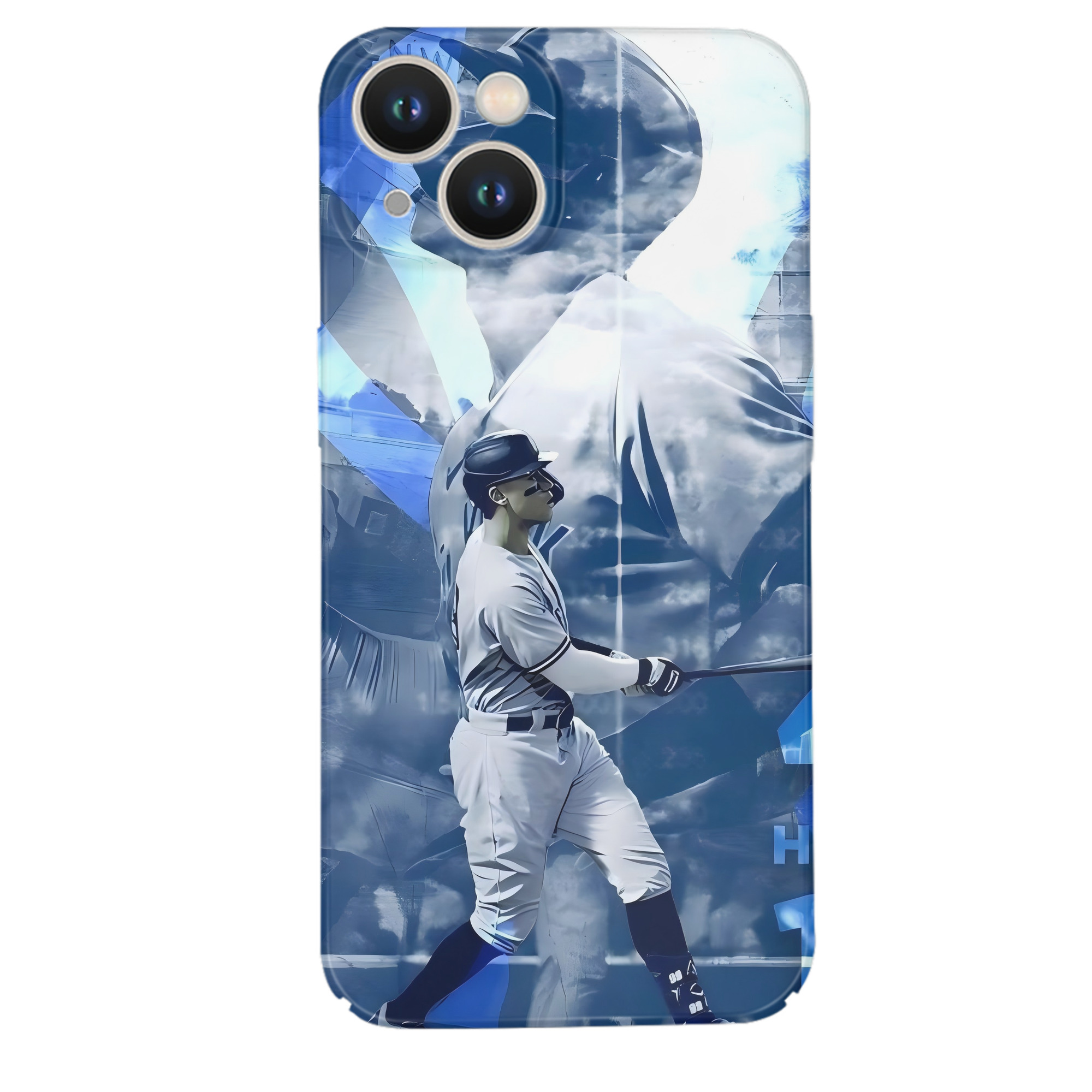 Aaron Judge 46 Home Runs IPhone 14 Series Full-Cover Hard Case – Shockproof With Raised Camera Protection – Precise Cutouts, Wireless Charging Compatible – Durable, Anti-Yellowing, Easy To Clean